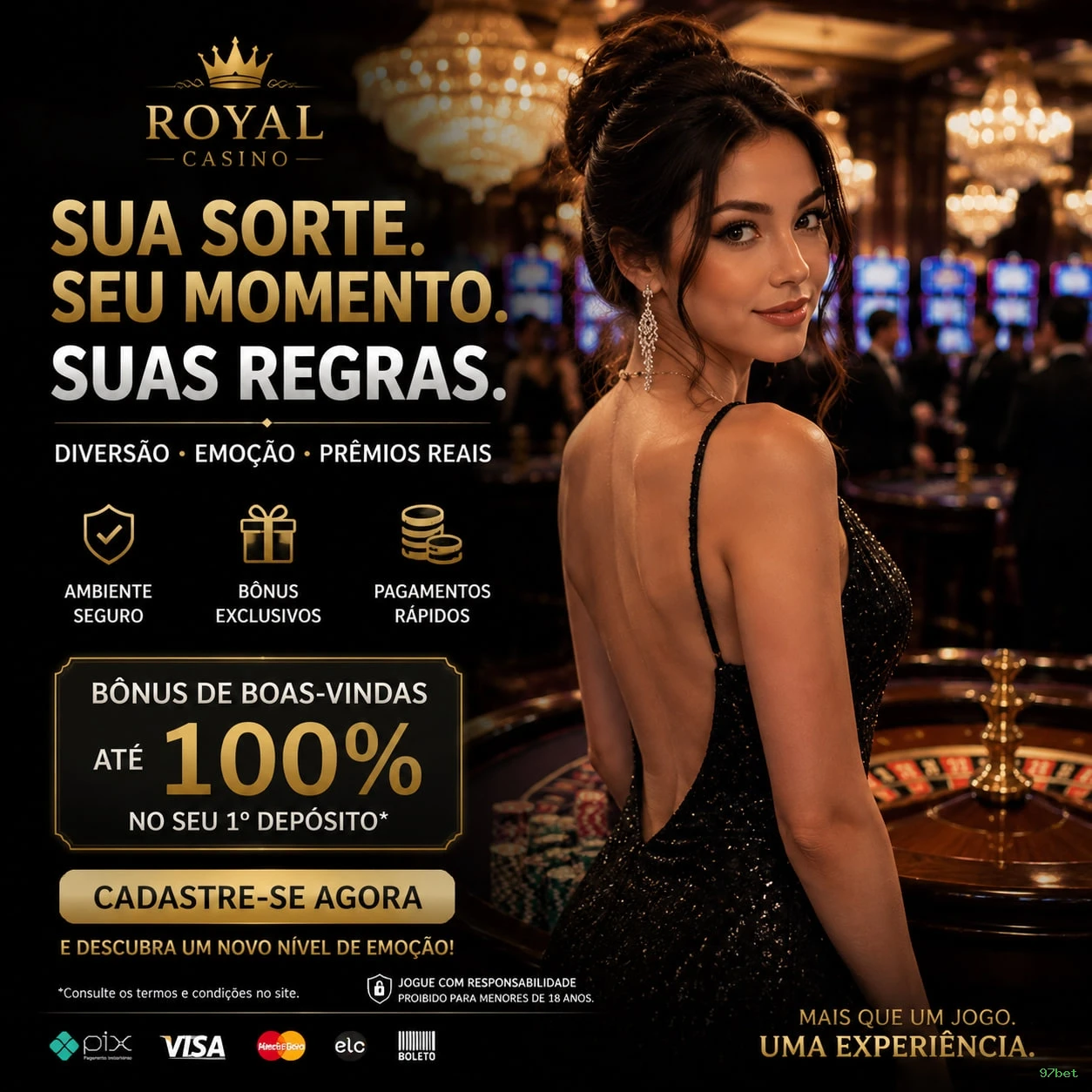 Slots online da 97bet com jackpots progressivos